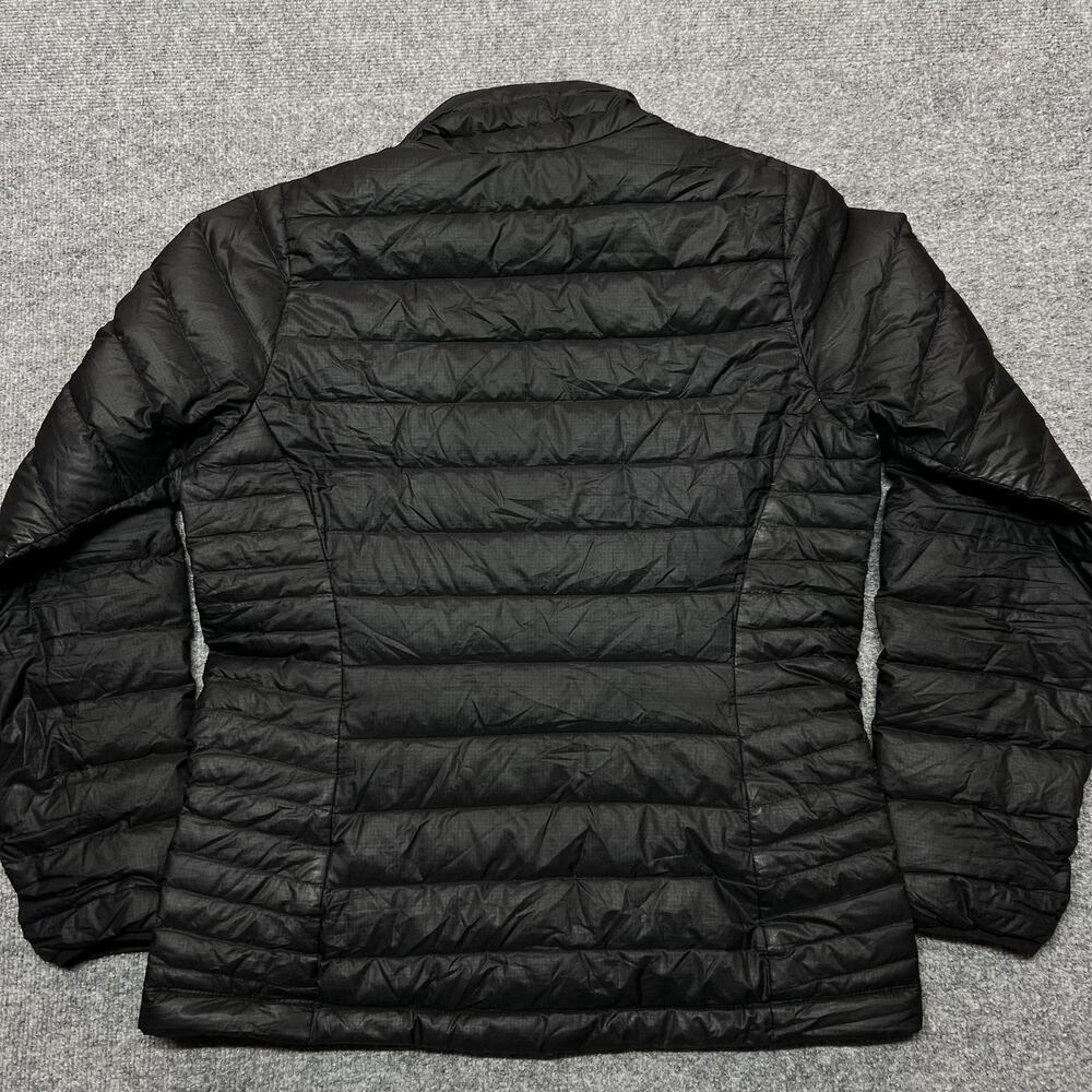 Patagonia Jacket Womens Medium Black Down Puffer Full Zip Logo - Picture 4 of 11